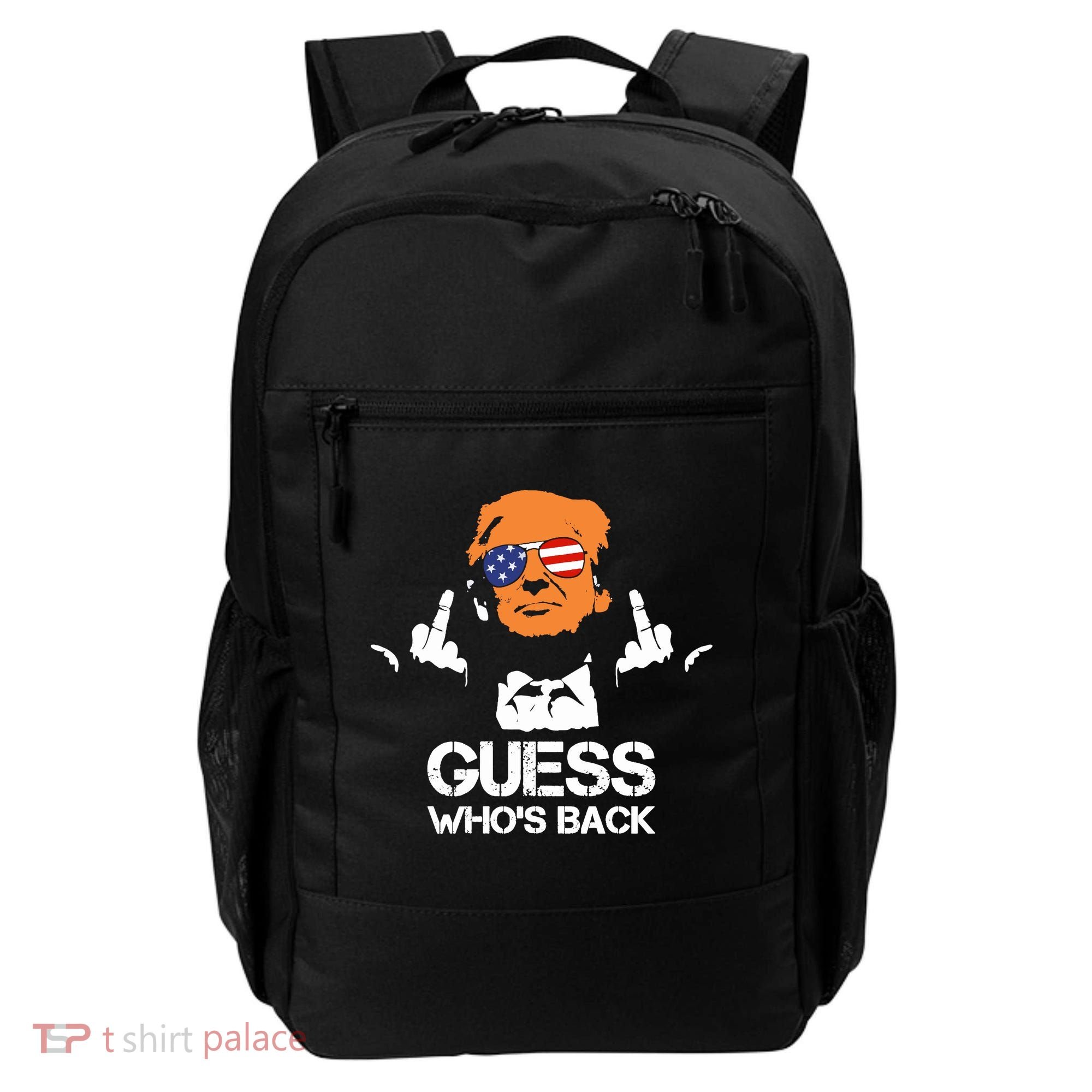 Funny Guess Who Is Back President Trump 2024 Backpack