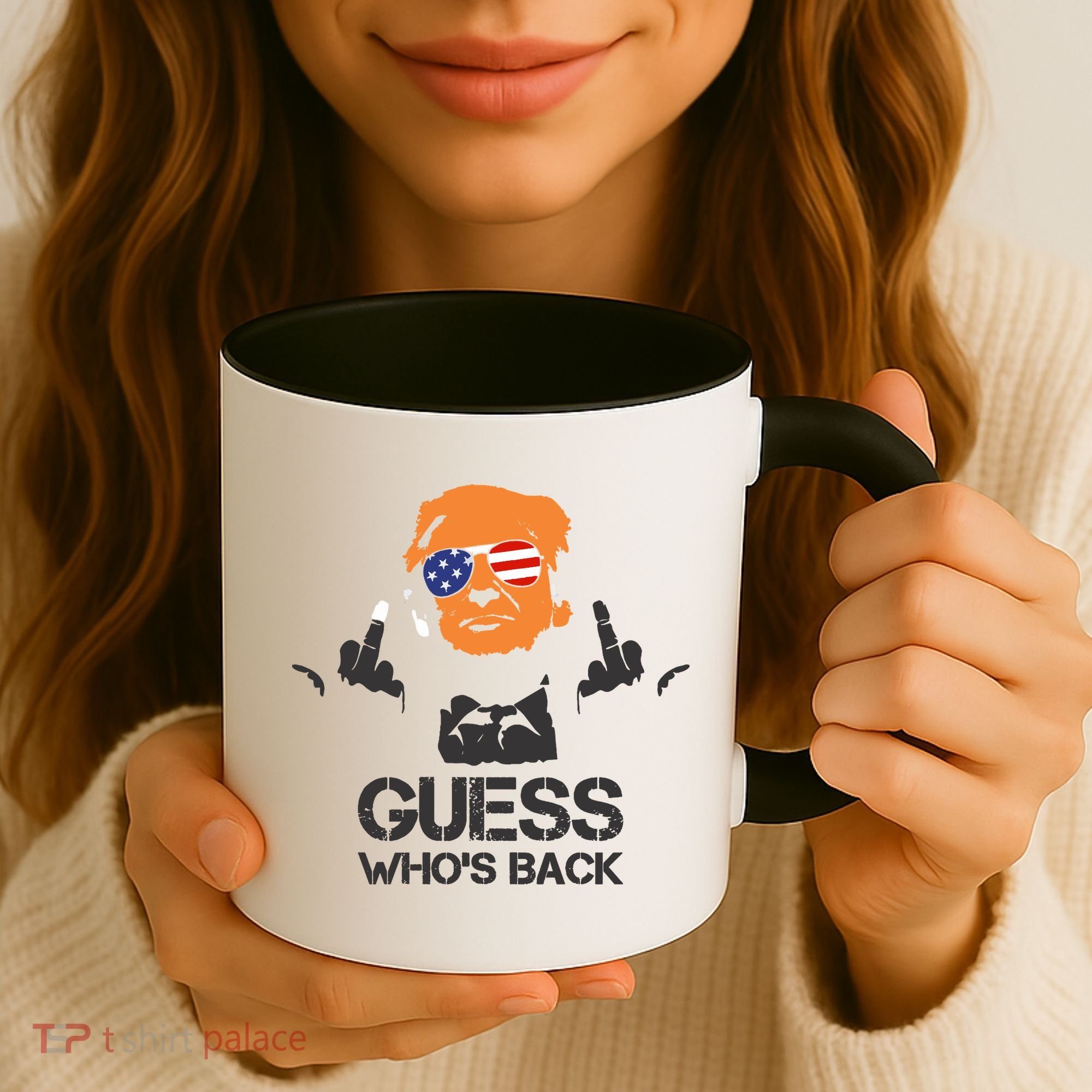 Funny Guess Who Is Back President Trump 2024 Coffee Mug