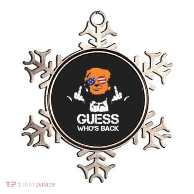 Funny Guess Who Is Back President Trump 2024 Ornament