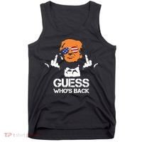Funny Guess Who Is Back President Trump 2024 Tank Top thumb 0