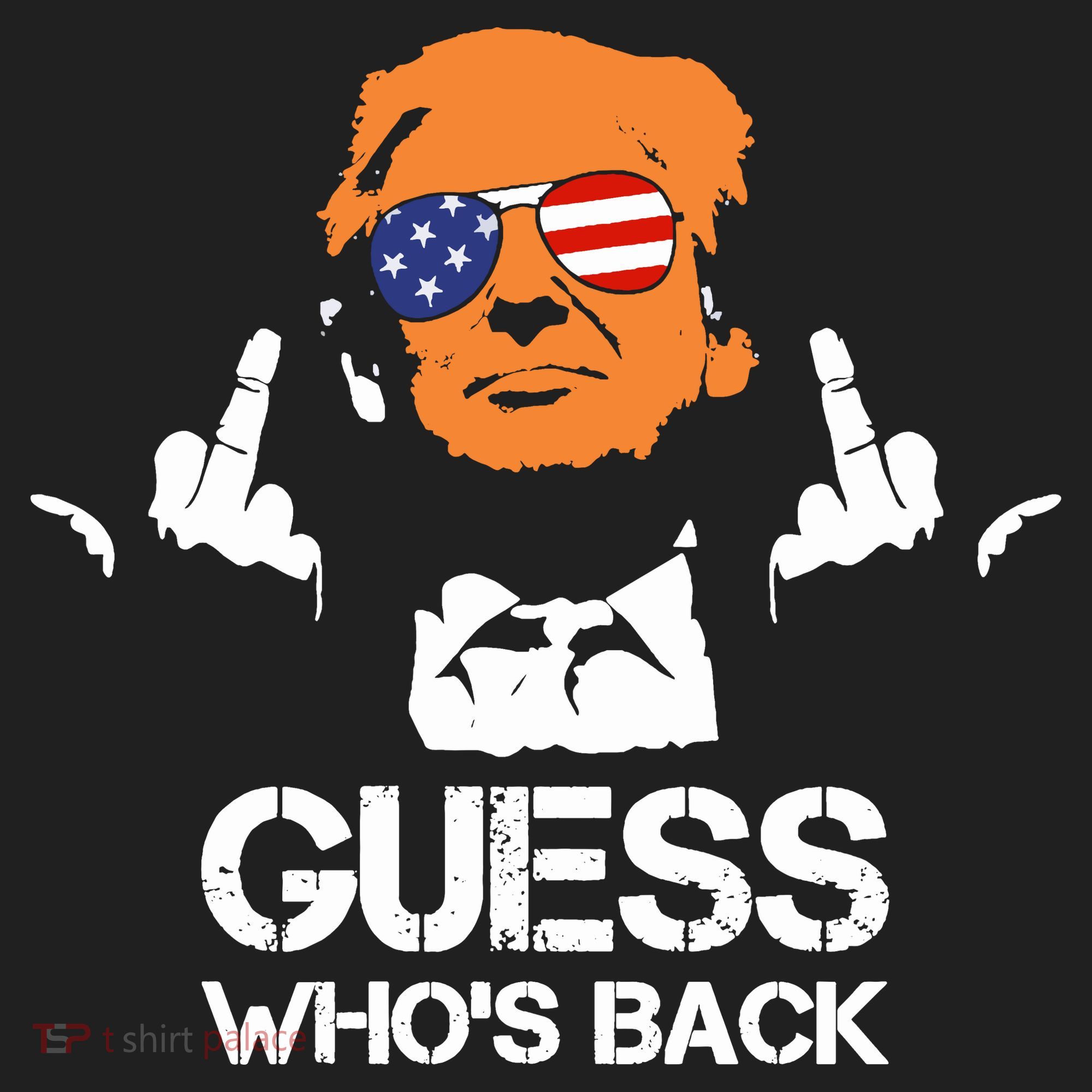 Funny Guess Who Is Back President Trump 2024 Golf Towel