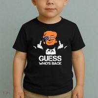 Funny Guess Who Is Back President Trump 2024 Toddler T-Shirt thumb 2
