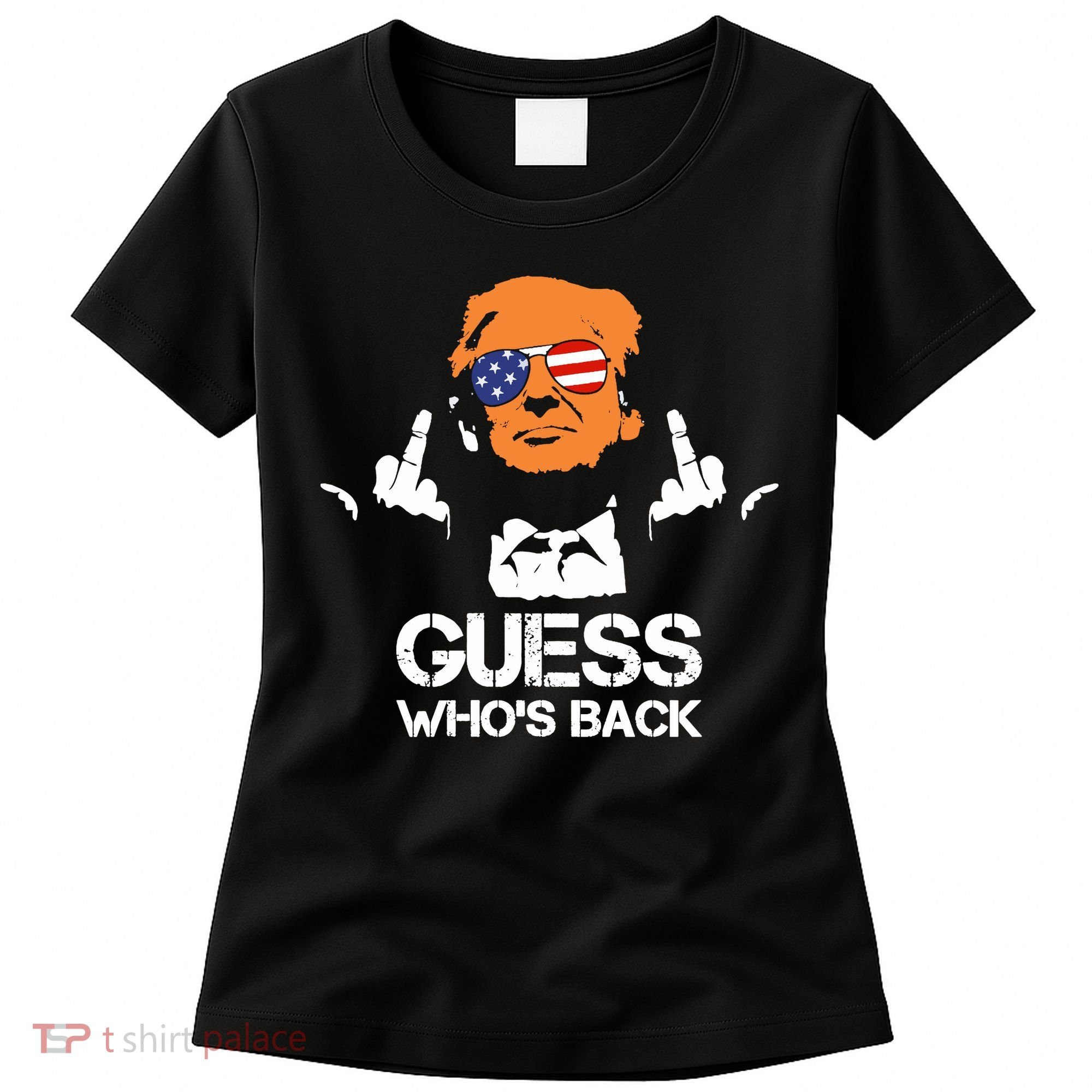 Funny Guess Who Is Back President Trump 2024 Women's T-Shirt