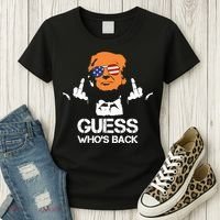 Funny Guess Who Is Back President Trump 2024 Women's T-Shirt thumb 3