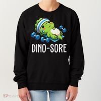 Funny Gym Workout Dinosaur Weight Lifting Gym Dino Sore Women's Sweatshirt thumb 0