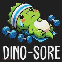 Funny Gym Workout Dinosaur Weight Lifting Gym Dino Sore Hat thumb 2