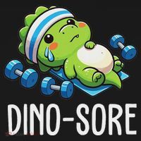 Funny Gym Workout Dinosaur Weight Lifting Gym Dino Sore Visor thumb 3