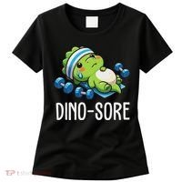 Funny Gym Workout Dinosaur Weight Lifting Gym Dino Sore Women's T-Shirt thumb 0