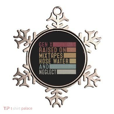 Funny Gen X Raised On Mixtapes Hose Water And Neglect Ornament