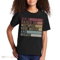 Funny Gen X Raised On Mixtapes Hose Water And Neglect Kids T-Shirt thumb 2