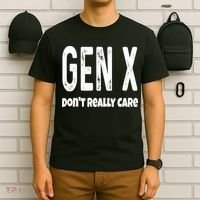 Funny Gen X Generation X Don't Really Care Humor T-Shirt thumb 6