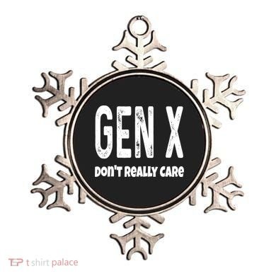 Funny Gen X Generation X Don't Really Care Humor Ornament