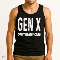 Funny Gen X Generation X Don't Really Care Humor Tank Top thumb 3