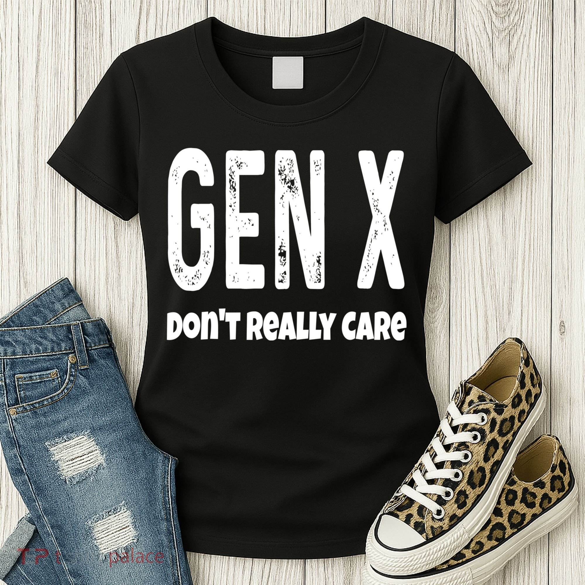 Funny Gen X Generation X Don't Really Care Humor Women's T-Shirt