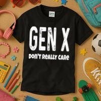 Funny Gen X Generation X Don't Really Care Humor Kids T-Shirt thumb 3