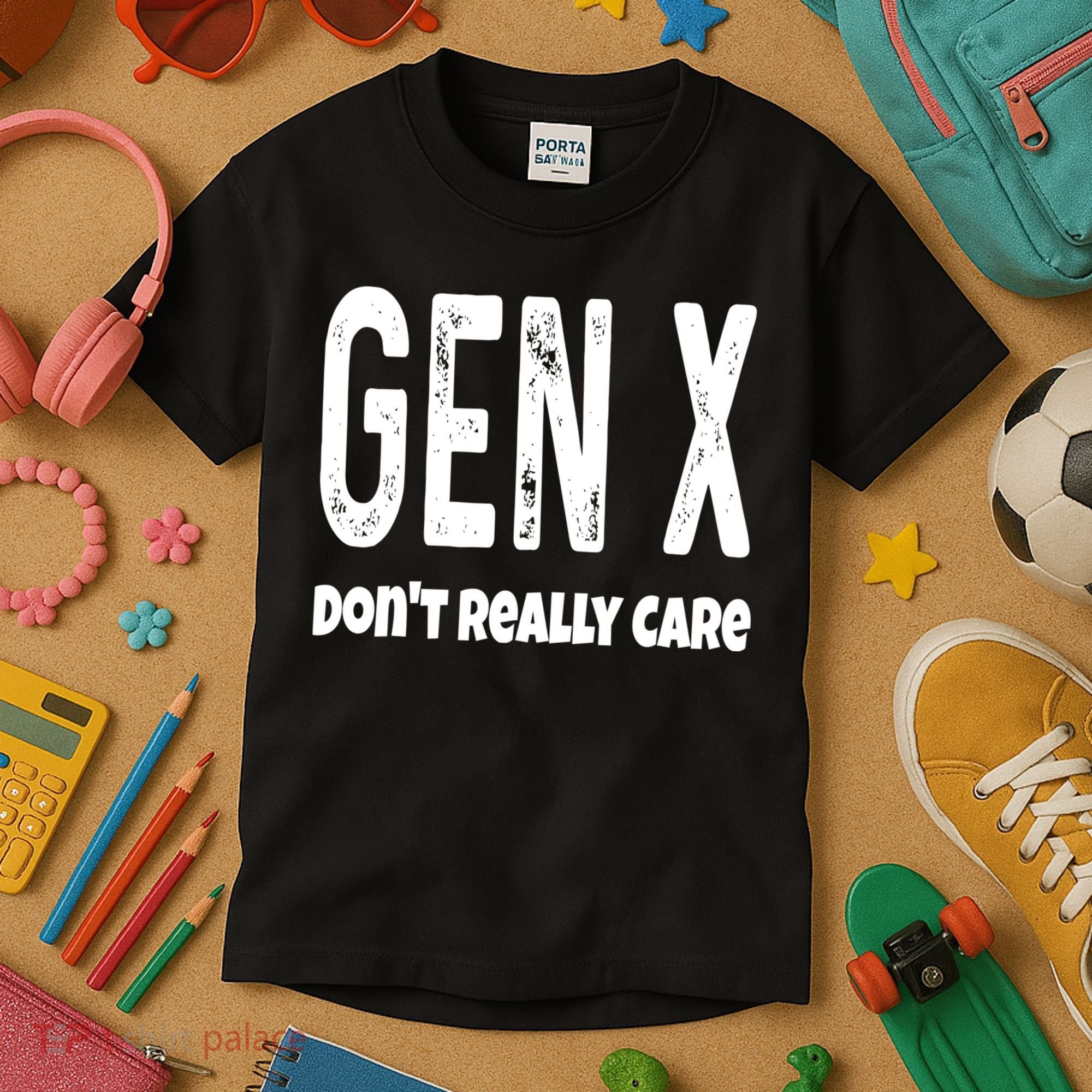 Funny Gen X Generation X Don't Really Care Humor Kids T-Shirt