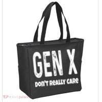 Funny Gen X Generation X Don't Really Care Humor Tote Bag thumb 2