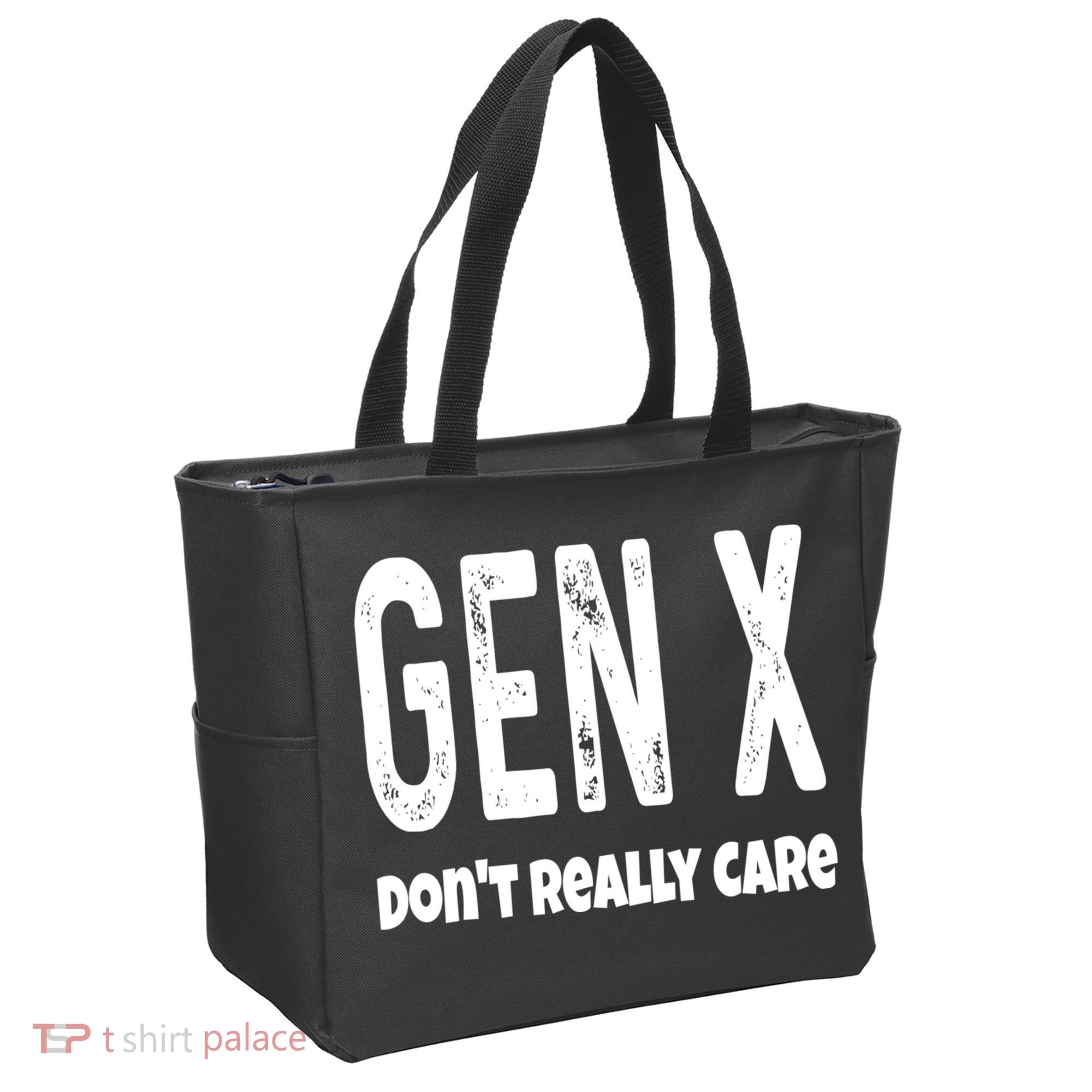 Funny Gen X Generation X Don't Really Care Humor Tote Bag