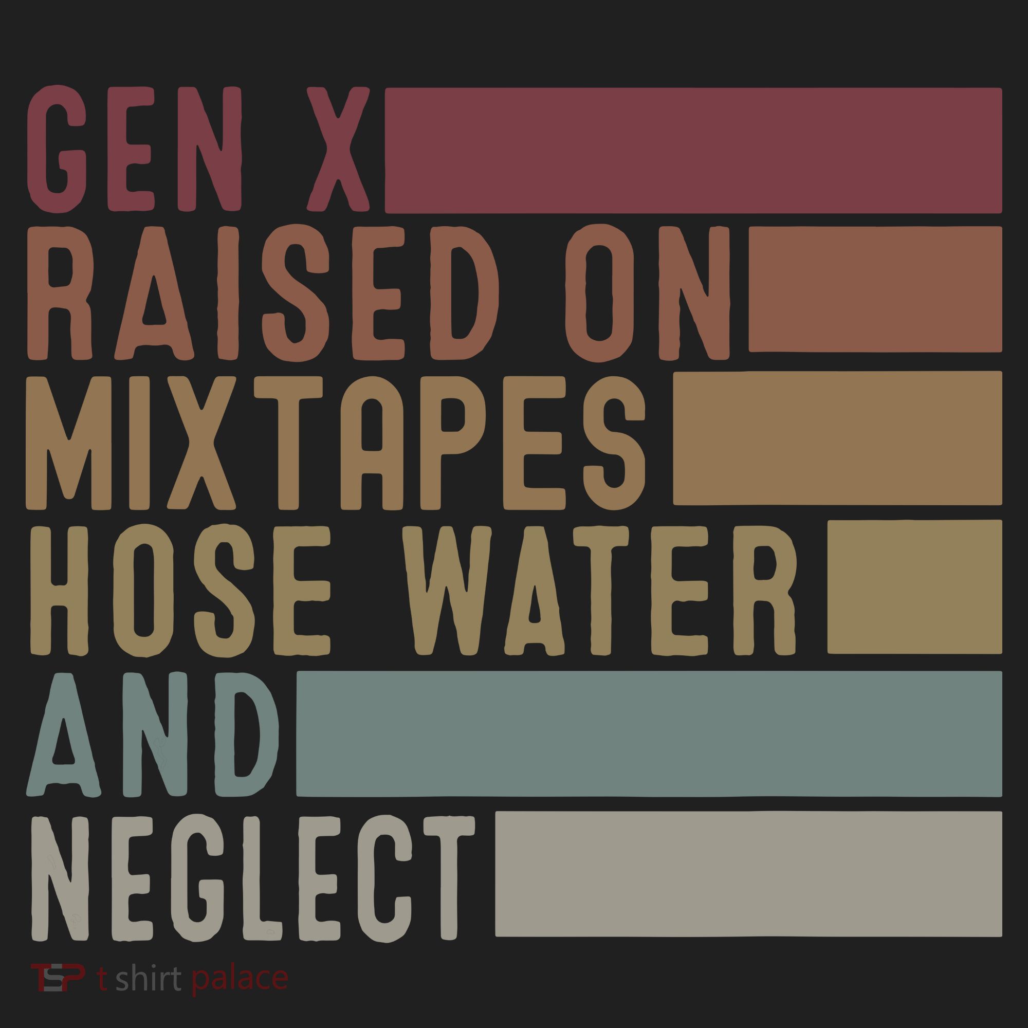 Funny Gen X Raised On Mixtapes Hose Water And Neglect Retro Women's Sweatshirt