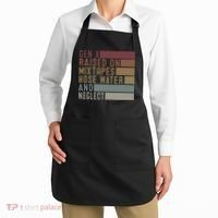 Funny Gen X Raised On Mixtapes Hose Water And Neglect Retro Apron thumb 2