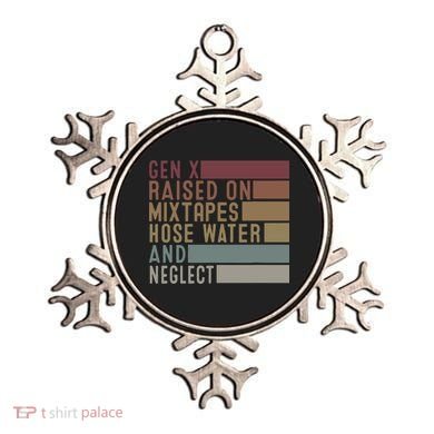 Funny Gen X Raised On Mixtapes Hose Water And Neglect Retro Ornament