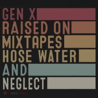 Funny Gen X Raised On Mixtapes Hose Water And Neglect Retro Ornament thumb 1
