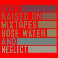 Funny Gen X Raised On Mixtapes Hose Water And Neglect Retro Santa Hat thumb 1