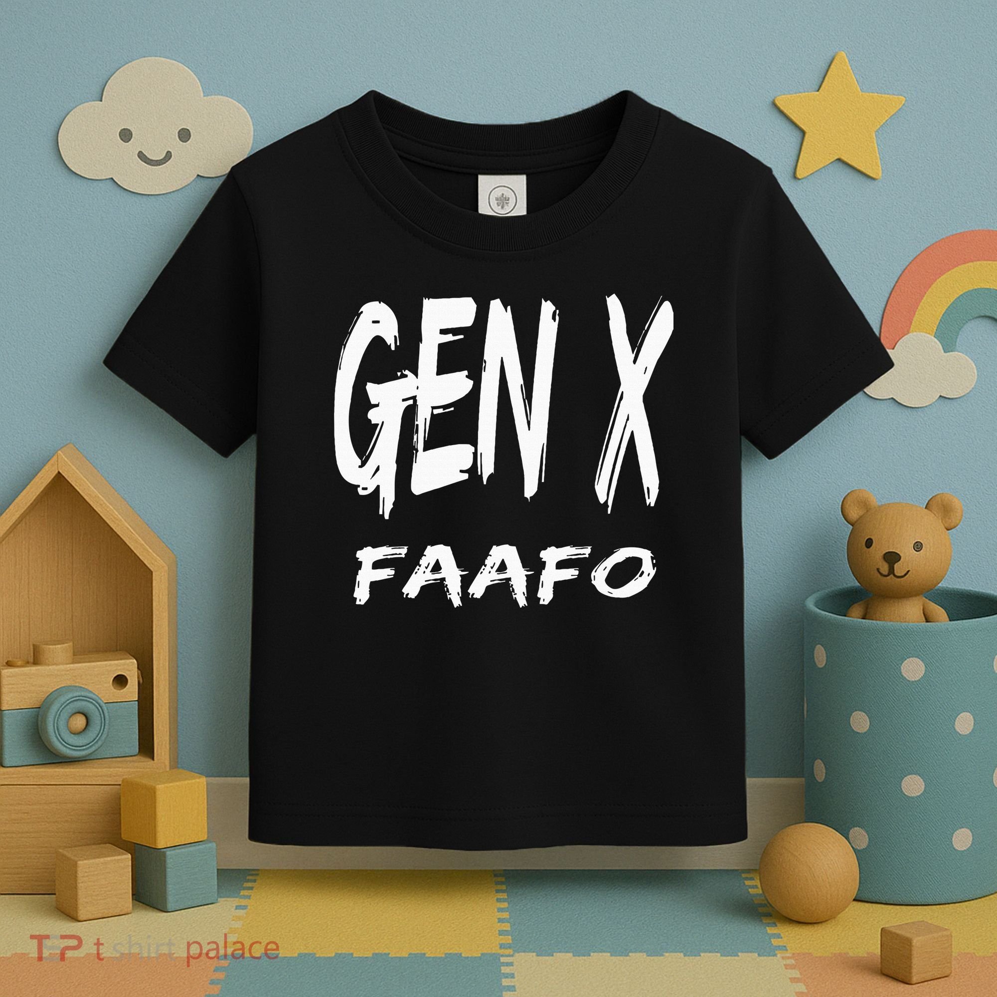 Funny Gen X Faafo Around And Find Out Generation X Humor Toddler T-Shirt