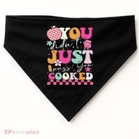 Funny Groovy You Didnt Just Pass You Cooked Teacher School USA-Made Doggie Bandana thumb 0