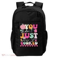 Funny Groovy You Didnt Just Pass You Cooked Teacher School Backpack thumb 0