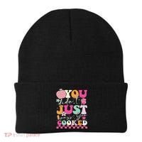 Funny Groovy You Didnt Just Pass You Cooked Teacher School Beanie thumb 0