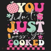 Funny Groovy You Didnt Just Pass You Cooked Teacher School Beanie thumb 2