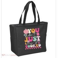Funny Groovy You Didnt Just Pass You Cooked Teacher School Tote Bag thumb 2