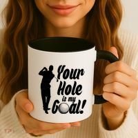 Funny Golfing Your Hole Is My Goal Coffee Mug thumb 3