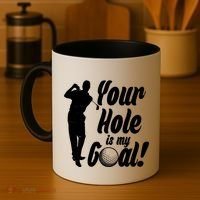 Funny Golfing Your Hole Is My Goal Coffee Mug thumb 4