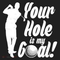 Funny Golfing Your Hole Is My Goal Beanie thumb 2