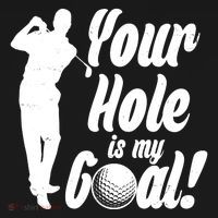 Funny Golfing Your Hole Is My Goal Women's Hoodie thumb 2