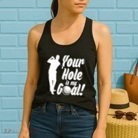 Funny Golfing Your Hole Is My Goal Women's Tank Top thumb 2