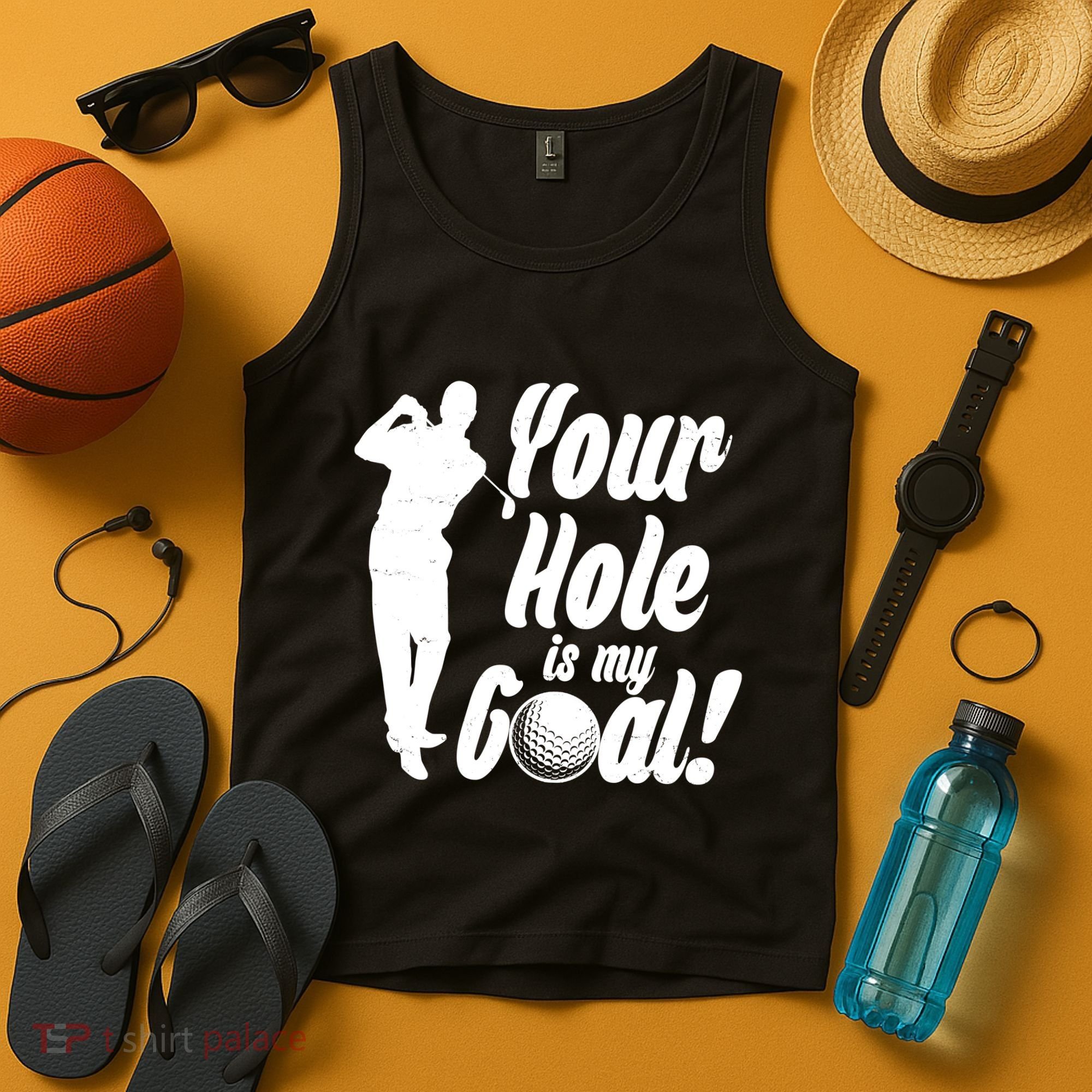 Funny Golfing Your Hole Is My Goal Tank Top
