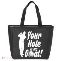 Funny Golfing Your Hole Is My Goal Tote Bag thumb 0