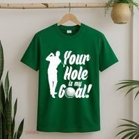 Funny Golfing Your Hole Is My Goal T-Shirt thumb 2