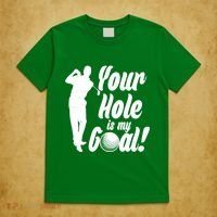 Funny Golfing Your Hole Is My Goal T-Shirt thumb 5