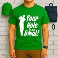 Funny Golfing Your Hole Is My Goal T-Shirt thumb 6