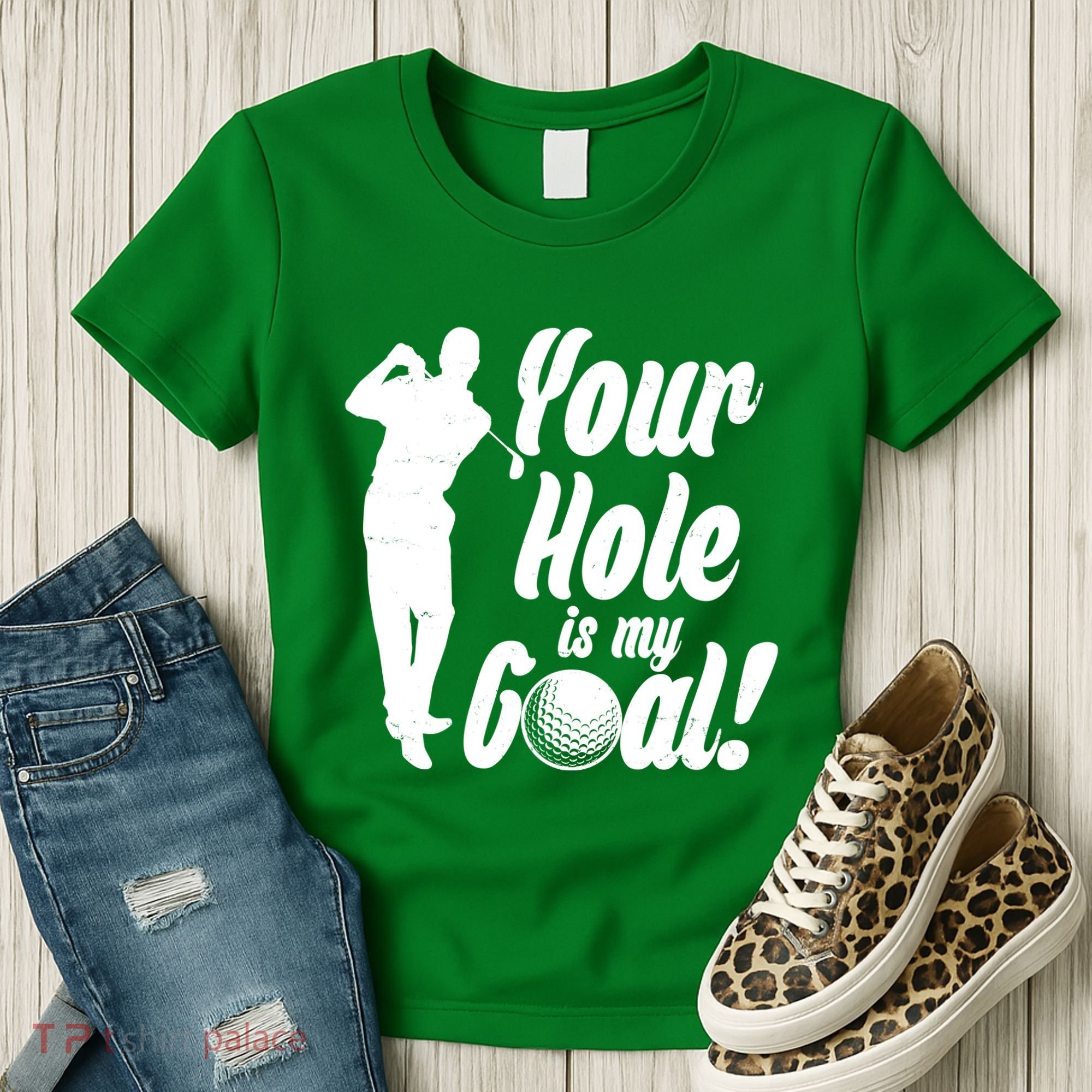 Funny Golfing Your Hole Is My Goal Women's T-Shirt