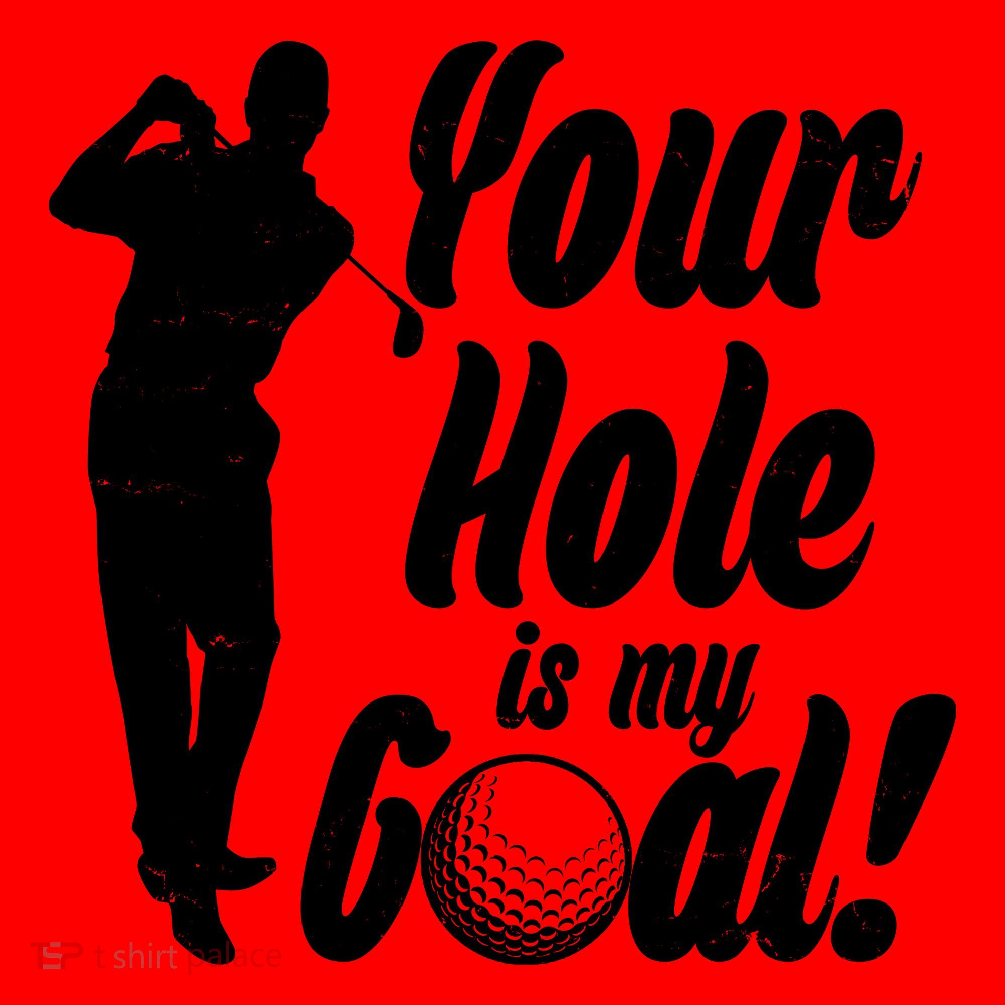 Funny Golfing Your Hole Is My Goal Santa Hat