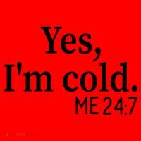 Funny Gift Yes I'm Cold Me 24 7 Always Cold Literally Freezing Funny Gift Santa Hat thumb 1