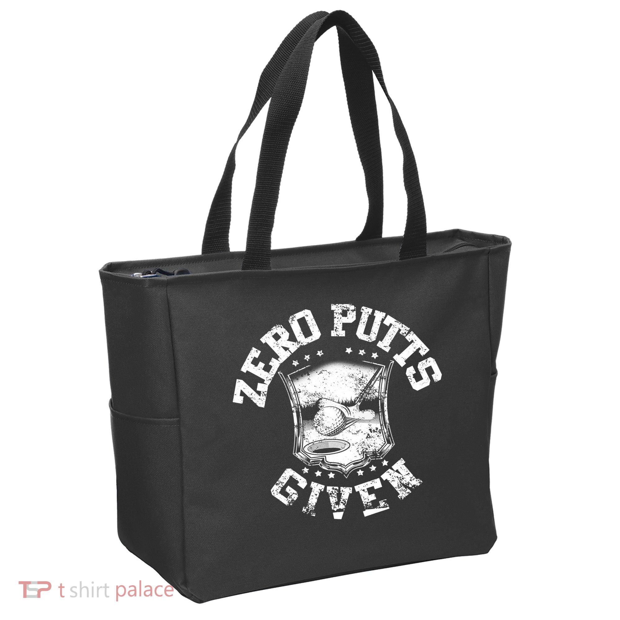 Funny Golf Zero Putts Given Tote Bag