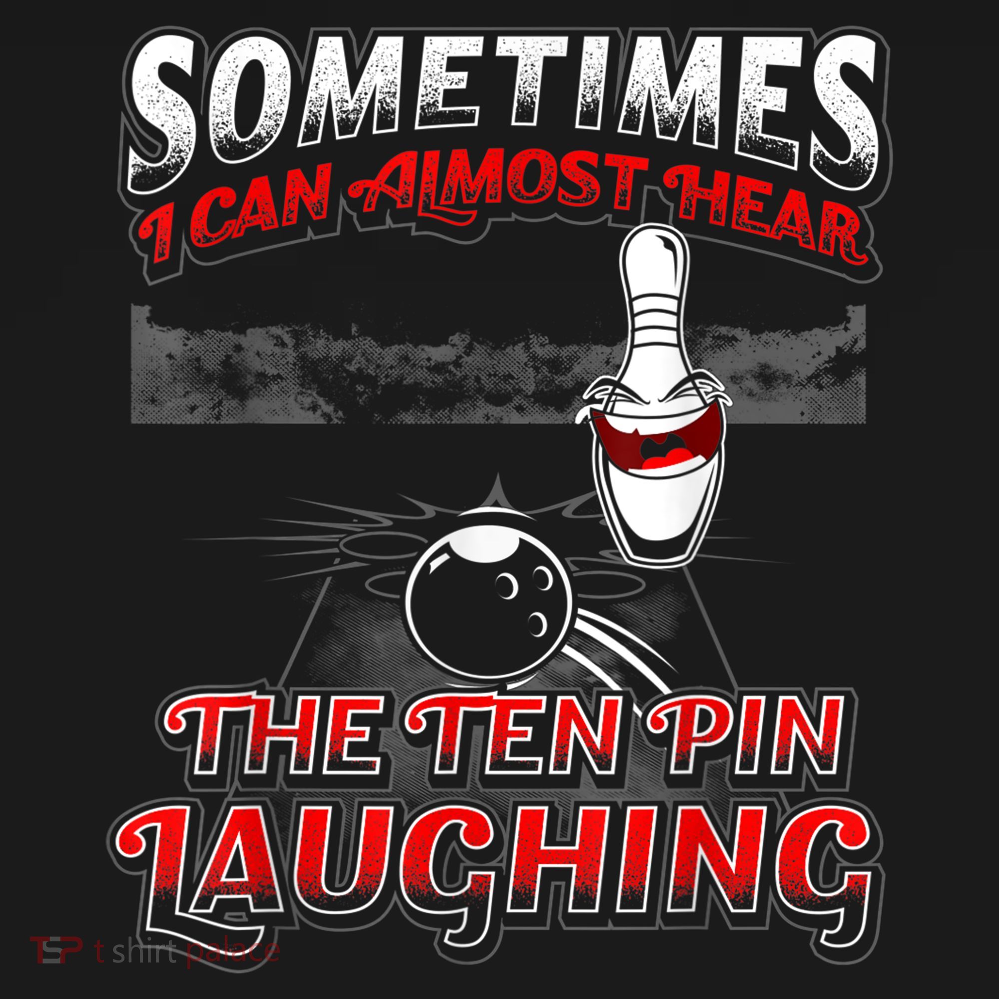 Funny Hear 10 Pin Laughing Gift Funny Bowling Gift Ornament