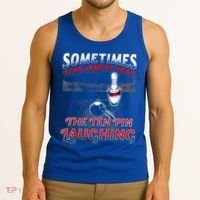 Funny Hear 10 Pin Laughing Gift Funny Bowling Gift Tank Top thumb 3