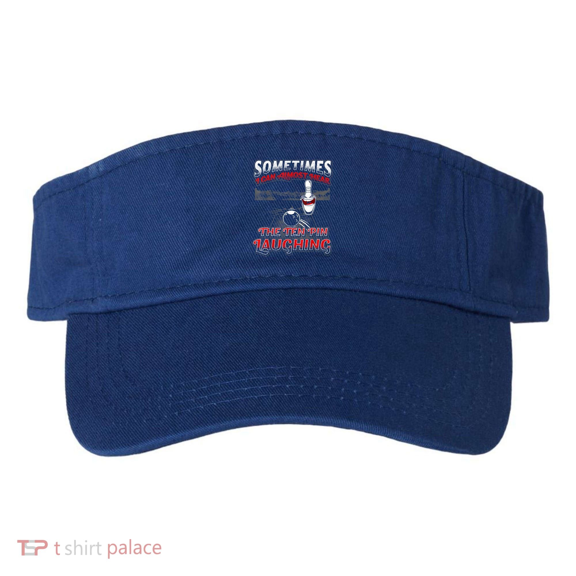 Funny Hear 10 Pin Laughing Gift Funny Bowling Gift Visor